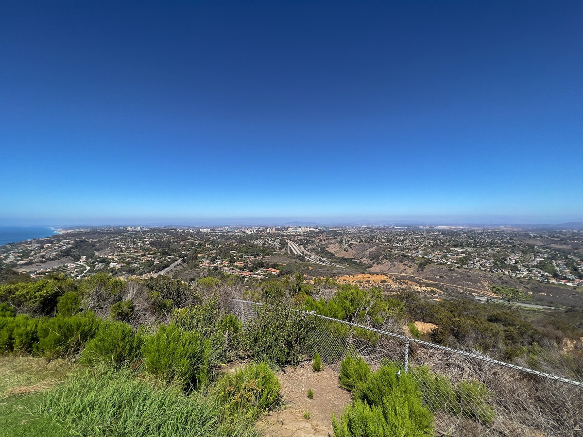 The view north from the top of Mount Soledad